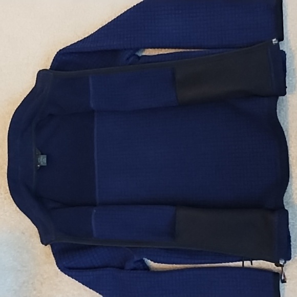 LL Bean Fleece Jacket Women's Size Medium Car Coat Medium Weight Navy Blue - Picture 4 of 8